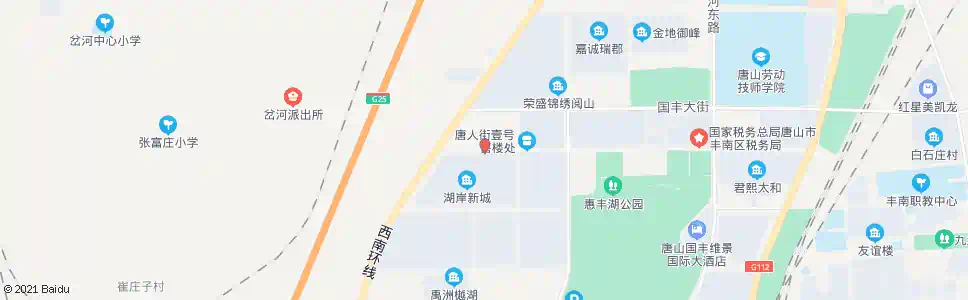 唐山湖岸新城北门_公交站地图_唐山公交_妙搜公交查询2025