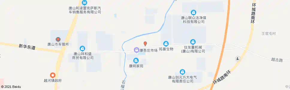 唐山康各庄_公交站地图_唐山公交_妙搜公交查询2025