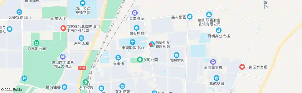 唐山荣盛湖畔郦舍_公交站地图_唐山公交_妙搜公交查询2025