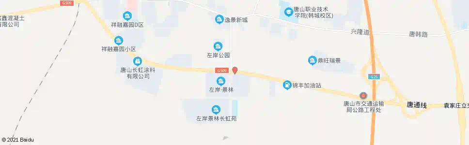 唐山左岸景林_公交站地图_唐山公交_妙搜公交查询2025