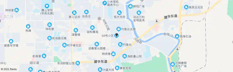 唐山68号小区_公交站地图_唐山公交_妙搜公交查询2025