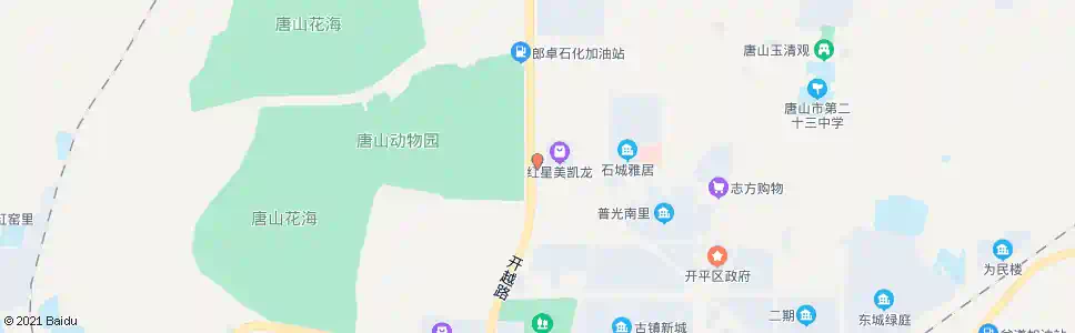 唐山唐山动物园_公交站地图_唐山公交_妙搜公交查询2025