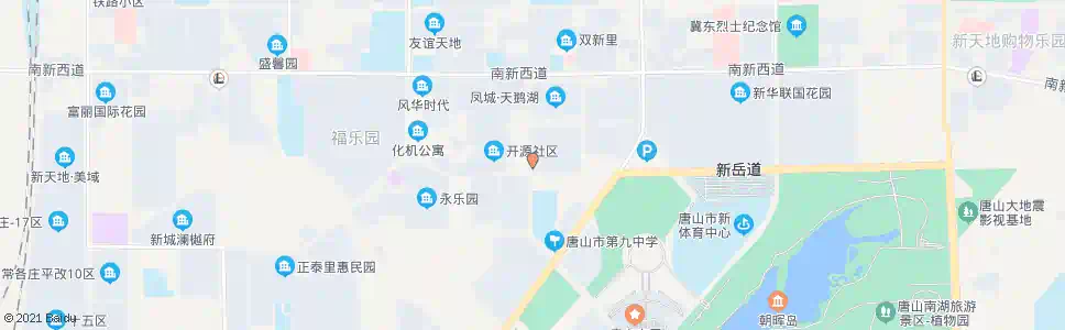 唐山大里路新岳道口_公交站地图_唐山公交_妙搜公交查询2025