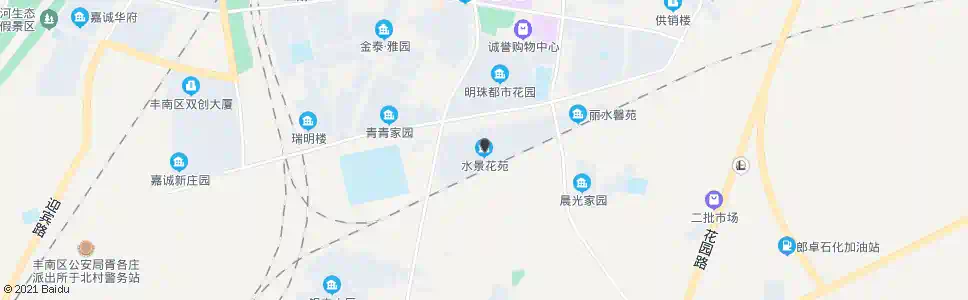 唐山水景花苑_公交站地图_唐山公交_妙搜公交查询2025