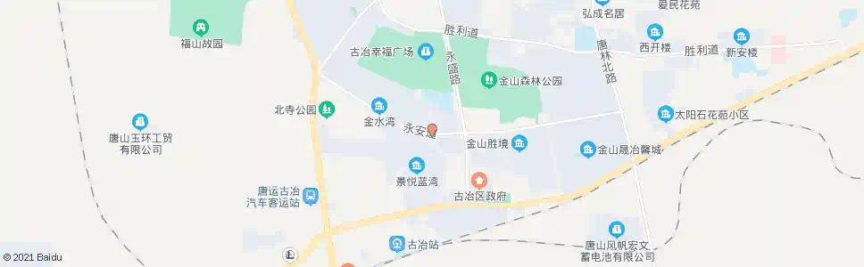 唐山永安道永盛路口_公交站地图_唐山公交_妙搜公交查询2025
