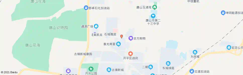 唐山普光道南环路口_公交站地图_唐山公交_妙搜公交查询2025
