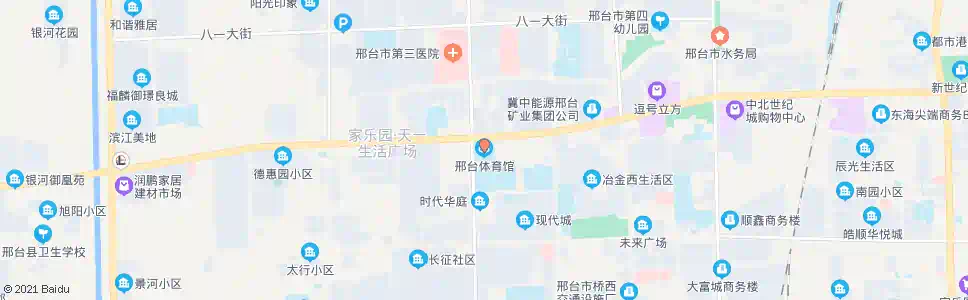 邢台体育馆西站_公交站地图_邢台公交_妙搜公交查询2025