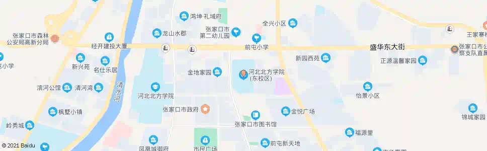 张家口北方学院东校区_公交站地图_张家口公交_妙搜公交查询2025