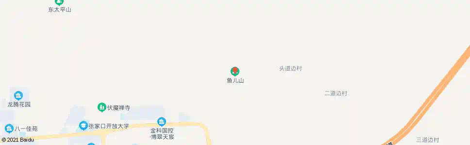 张家口鱼儿山_公交站地图_张家口公交_妙搜公交查询2025