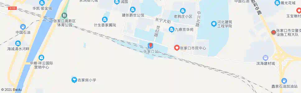 张家口炮院_公交站地图_张家口公交_妙搜公交查询2025