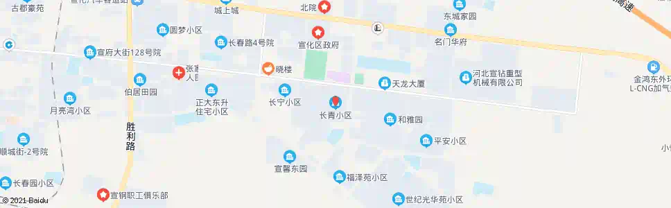 张家口长青小区_公交站地图_张家口公交_妙搜公交查询2025