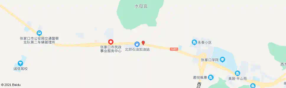 张家口水母宫_公交站地图_张家口公交_妙搜公交查询2025