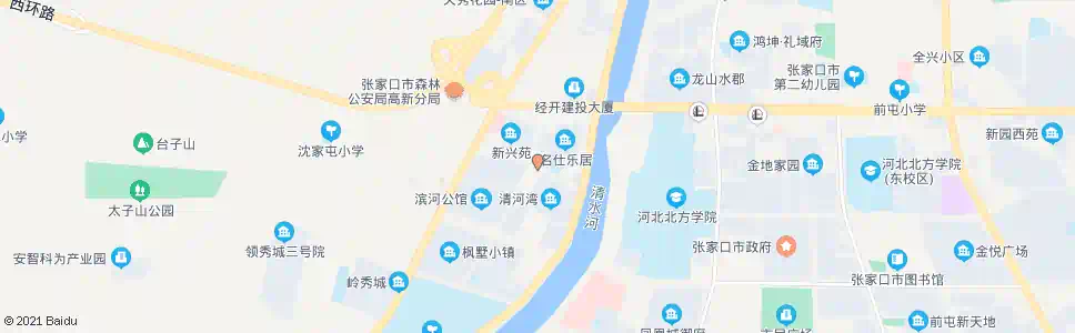 张家口新兴苑_公交站地图_张家口公交_妙搜公交查询2025