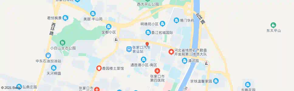 张家口二十中学_公交站地图_张家口公交_妙搜公交查询2025