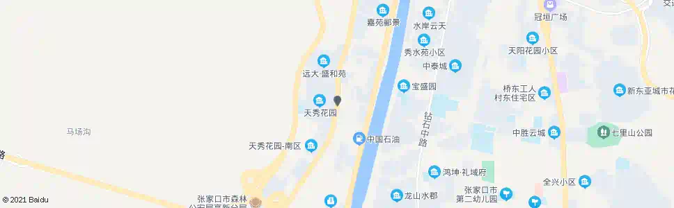 张家口天秀小区_公交站地图_张家口公交_妙搜公交查询2025