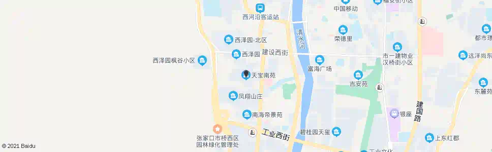 张家口天宝南苑小区_公交站地图_张家口公交_妙搜公交查询2025