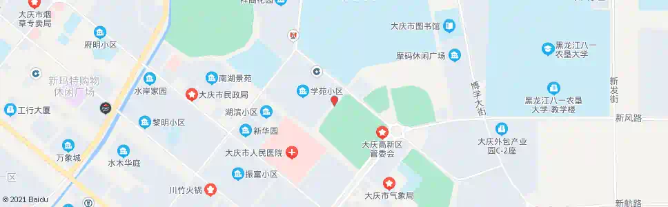 大庆学苑28号楼_公交站地图_大庆公交_妙搜公交查询2025