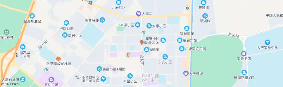 大庆经六街_公交站地图_大庆公交_妙搜公交查询2025