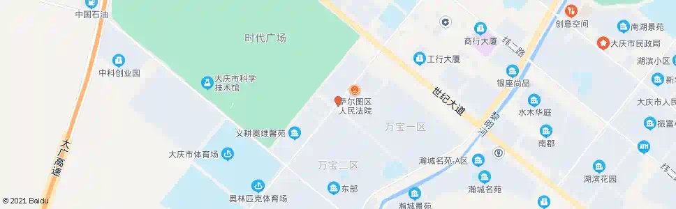 大庆万宝小区_公交站地图_大庆公交_妙搜公交查询2025