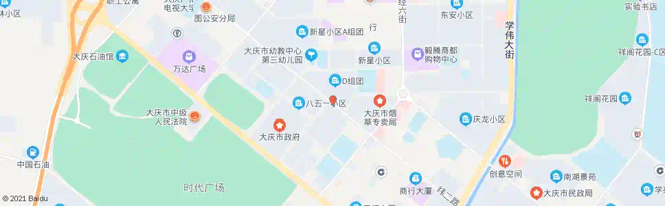 大庆新村八区_公交站地图_大庆公交_妙搜公交查询2025