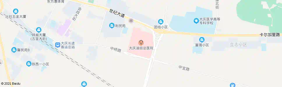 大庆油田总医院_公交站地图_大庆公交_妙搜公交查询2025