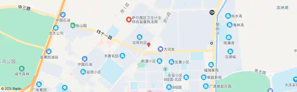 大庆北辰一区东门_公交站地图_大庆公交_妙搜公交查询2025