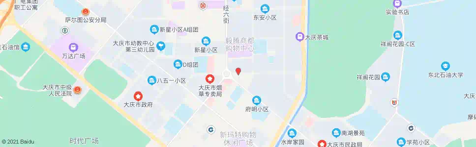 大庆4一1号楼_公交站地图_大庆公交_妙搜公交查询2025