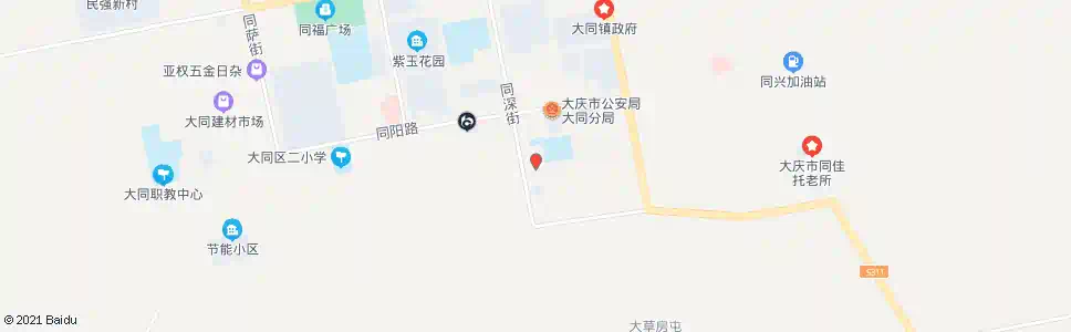 大庆同深街口_公交站地图_大庆公交_妙搜公交查询2025