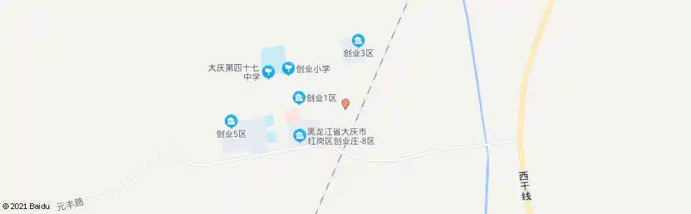 大庆创业庄_公交站地图_大庆公交_妙搜公交查询2025