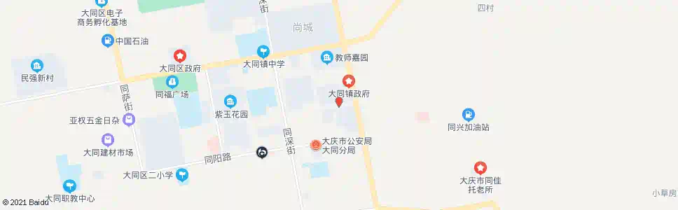大庆同乐小区_公交站地图_大庆公交_妙搜公交查询2025