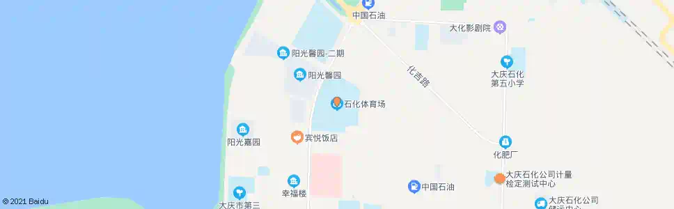 大庆石化体育场_公交站地图_大庆公交_妙搜公交查询2025