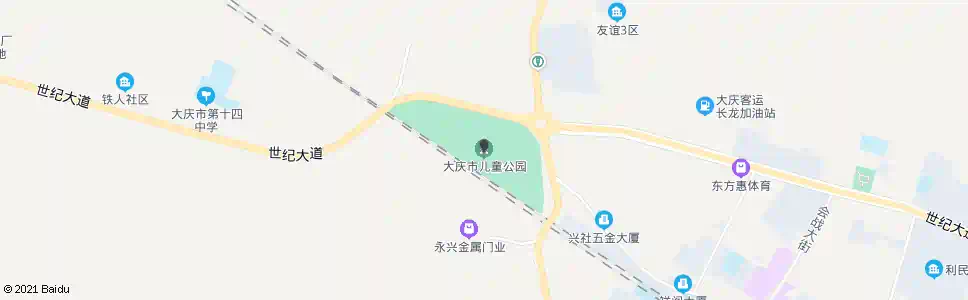 大庆儿童公园_公交站地图_大庆公交_妙搜公交查询2025