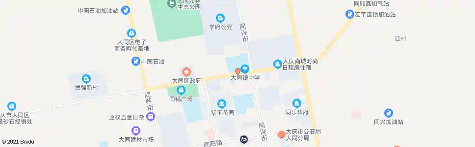 大庆大同镇中学_公交站地图_大庆公交_妙搜公交查询2025