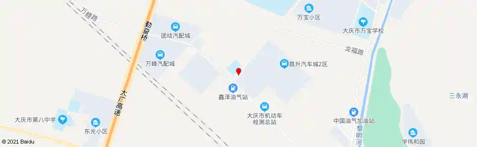 大庆万宝大市场_公交站地图_大庆公交_妙搜公交查询2025