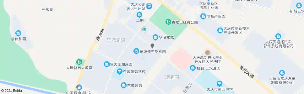 大庆东城领秀B区_公交站地图_大庆公交_妙搜公交查询2025