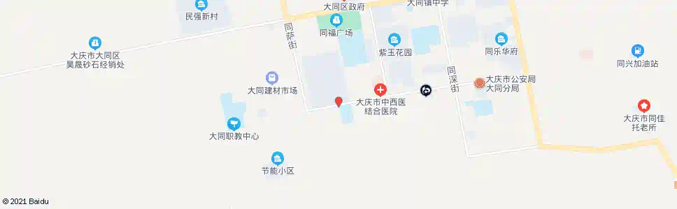 大庆大同二小_公交站地图_大庆公交_妙搜公交查询2025