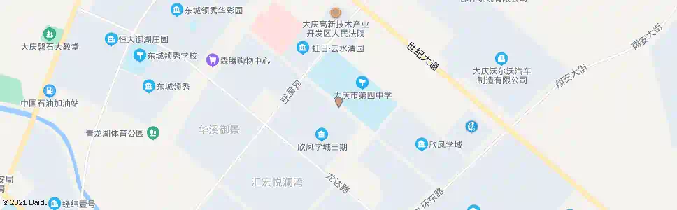 大庆大庆四中_公交站地图_大庆公交_妙搜公交查询2025