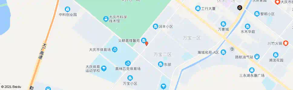 大庆奥维馨苑_公交站地图_大庆公交_妙搜公交查询2025