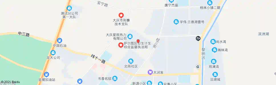 大庆北辰二区_公交站地图_大庆公交_妙搜公交查询2025
