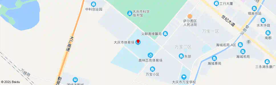 大庆体育场_公交站地图_大庆公交_妙搜公交查询2025