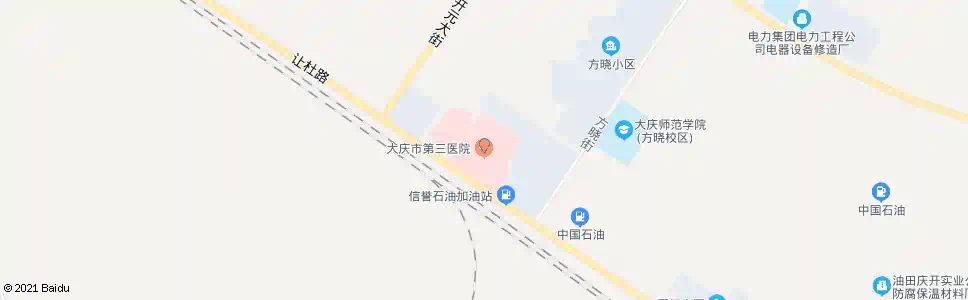 大庆三厂医院_公交站地图_大庆公交_妙搜公交查询2025
