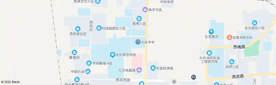 大庆大庆中学_公交站地图_大庆公交_妙搜公交查询2025