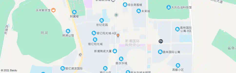 大庆新潮家私广场_公交站地图_大庆公交_妙搜公交查询2025
