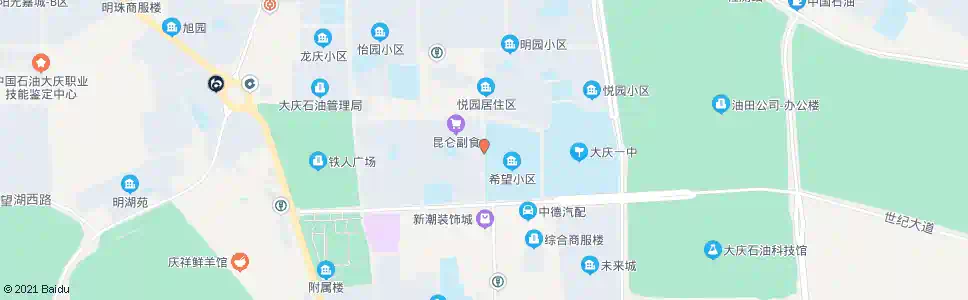 大庆希望小区_公交站地图_大庆公交_妙搜公交查询2025