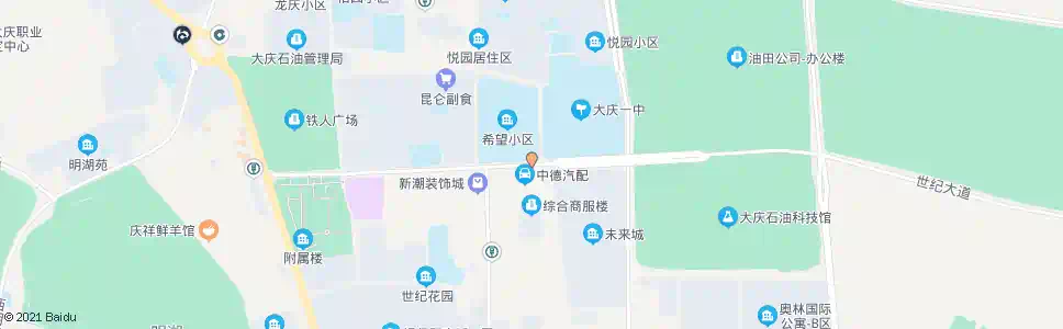 大庆大庆一中_公交站地图_大庆公交_妙搜公交查询2025