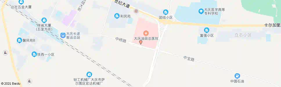 大庆油电医院门诊_公交站地图_大庆公交_妙搜公交查询2025