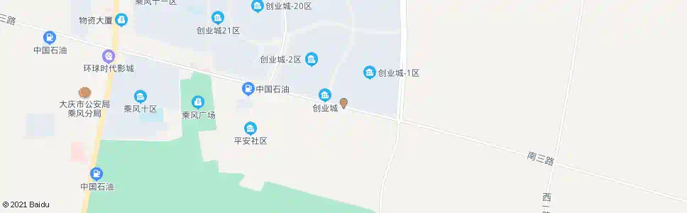 大庆创业城南_公交站地图_大庆公交_妙搜公交查询2025