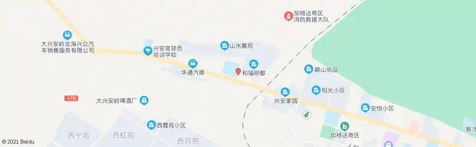 大兴安岭第三中学_公交站地图_大兴安岭公交_妙搜公交查询2025