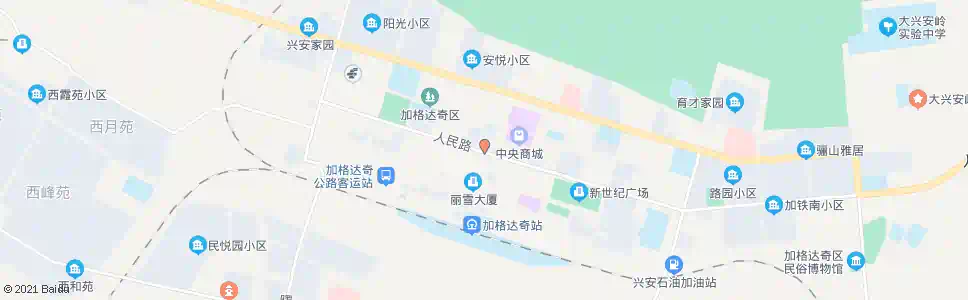 大兴安岭正大家电_公交站地图_大兴安岭公交_妙搜公交查询2025