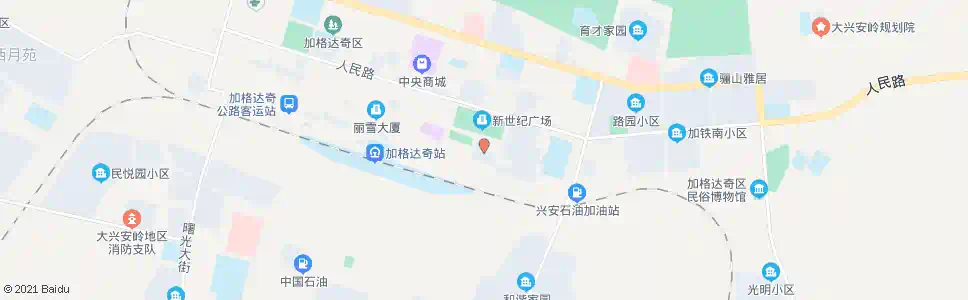 大兴安岭世纪广场_公交站地图_大兴安岭公交_妙搜公交查询2025